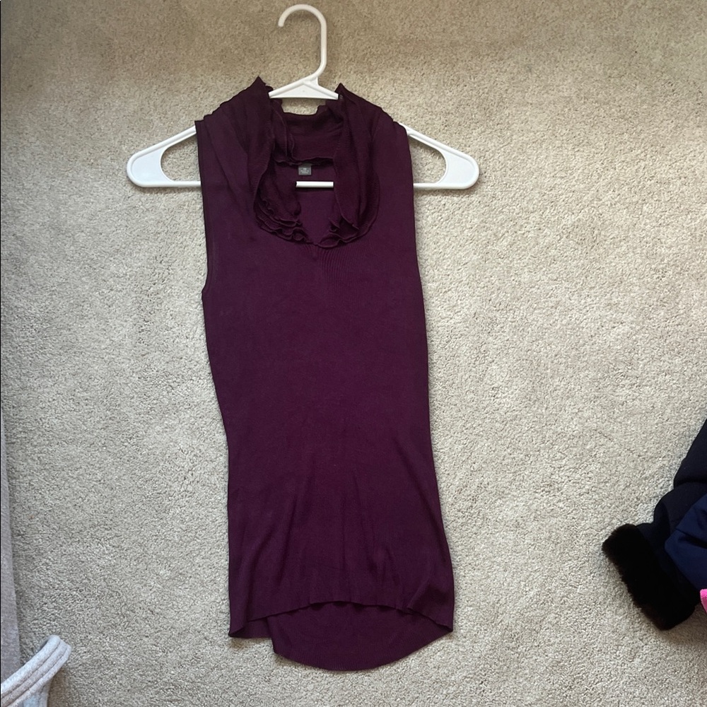 Ann Taylor Rich Burgundy Knit Top